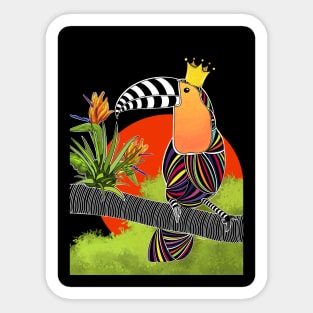 tropical toucan Sticker